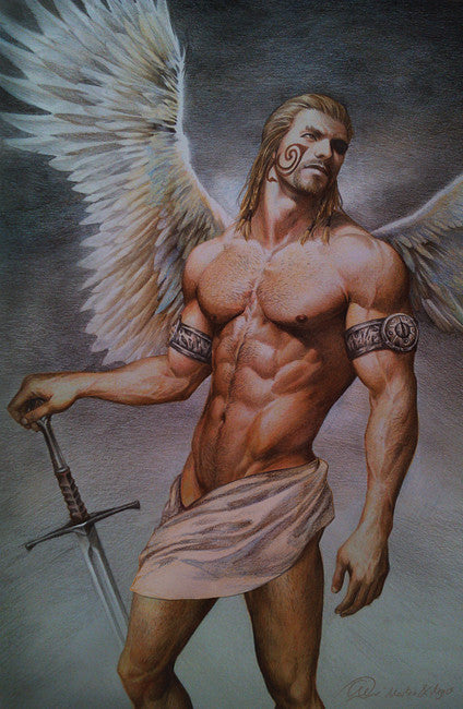 Aenaluck Poster - Angel Warrior