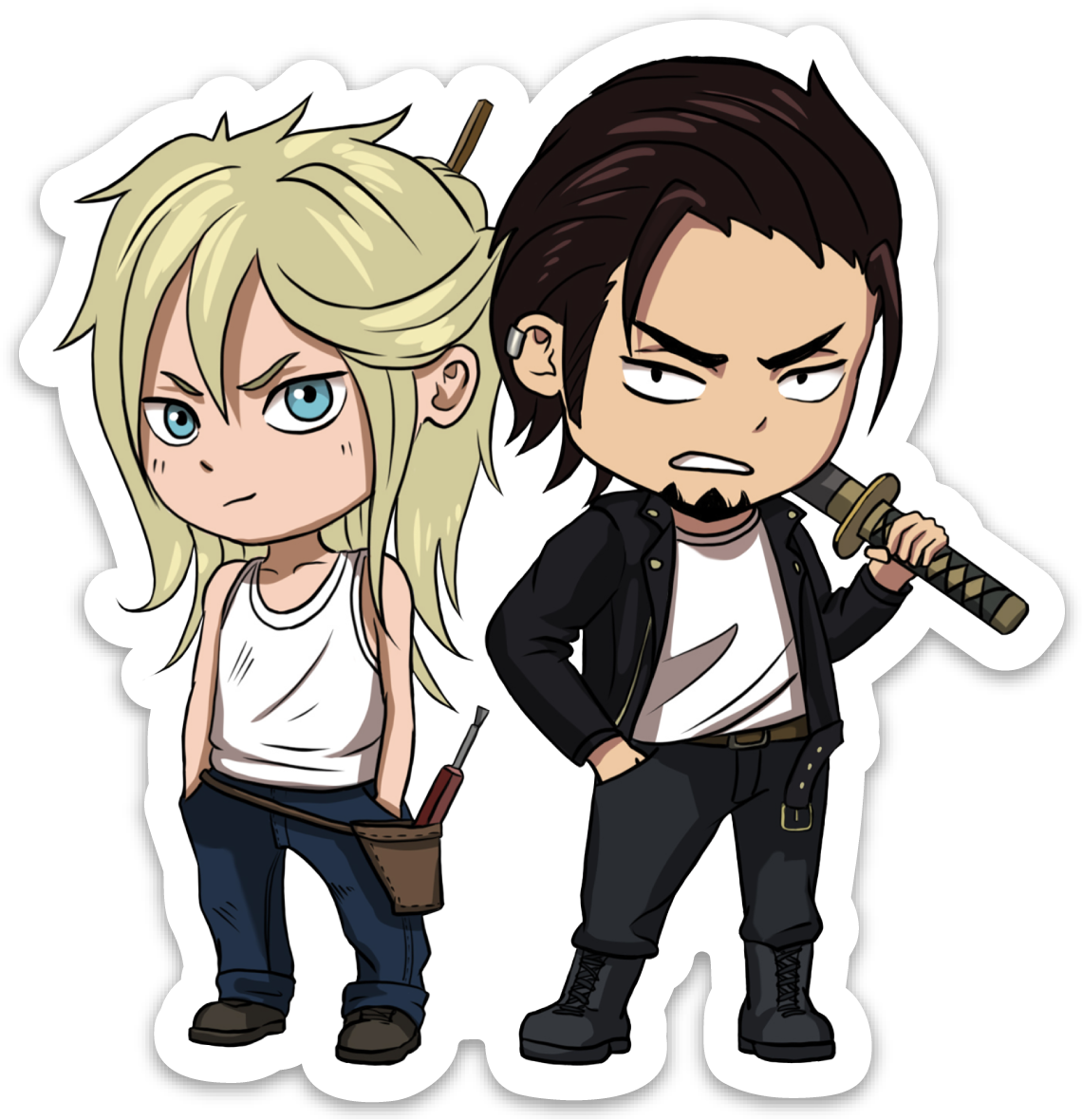 Orochi Chibi Magnets : Mouse and Sadao Duo